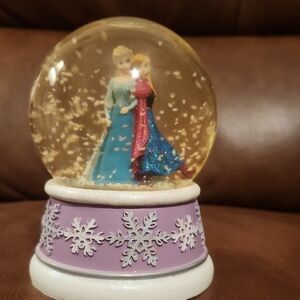 Frozen Snow Globe with Purple Base